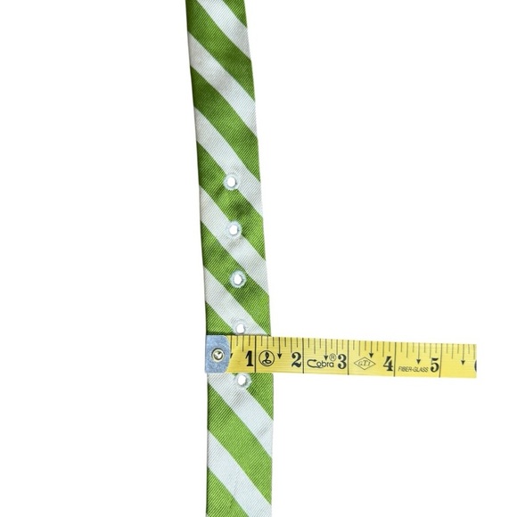 J. Crew Silk Striped Tie Belt size L - Picture 4 of 6